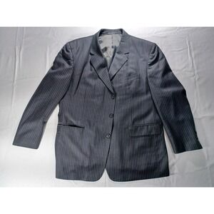 Lineage Men's Classic Pinstripe Suit Formal Business Wear